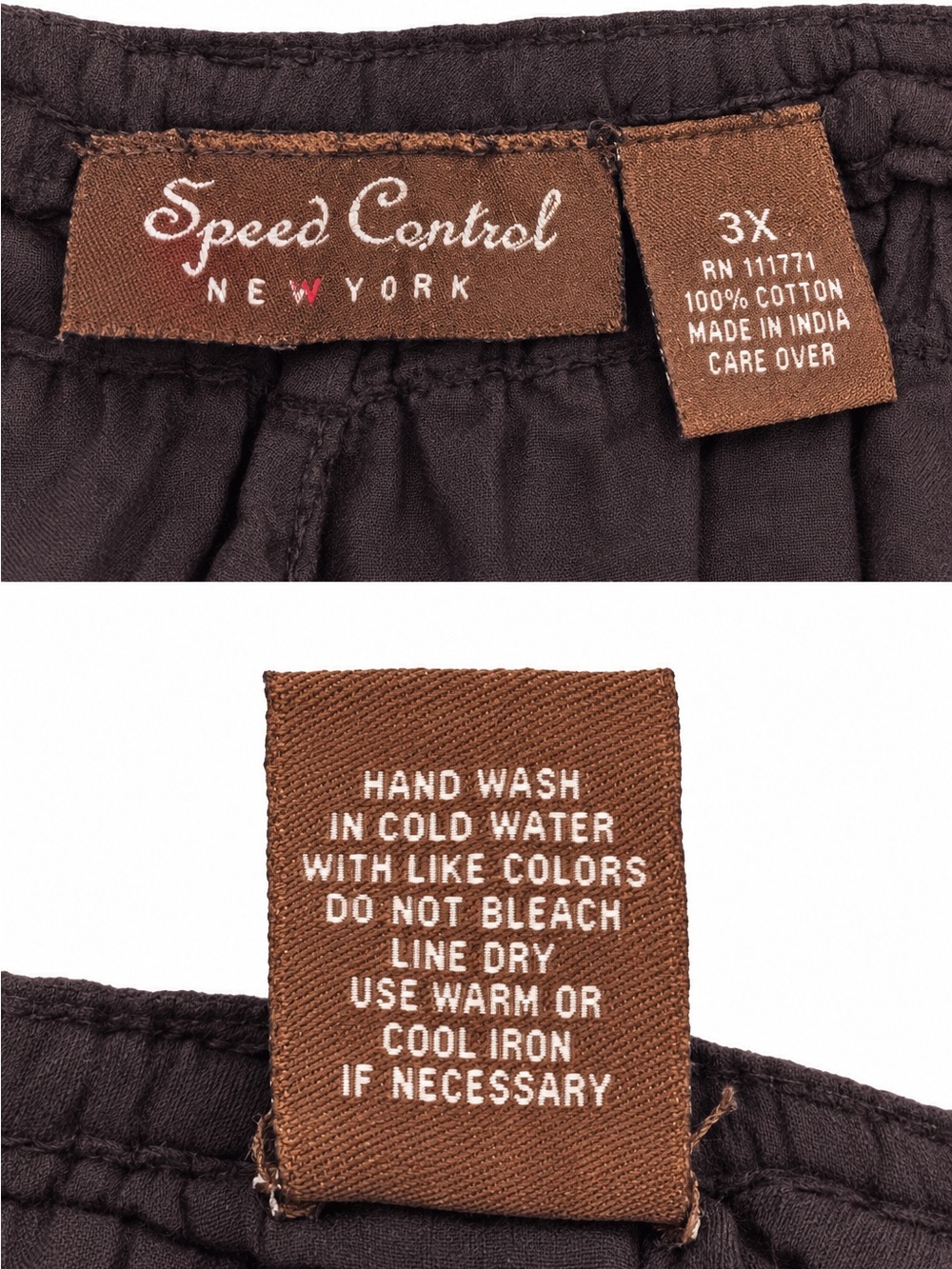 Speed Control New York 3X Brown Embroidered Cotton Boho Maxi Dres - Picture 2 of 5
